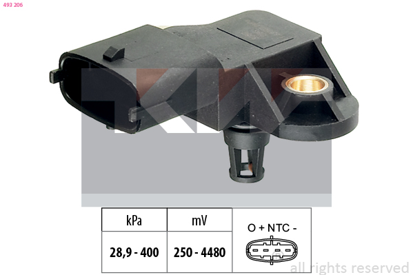 Senzor presiune aer 493 206 KW